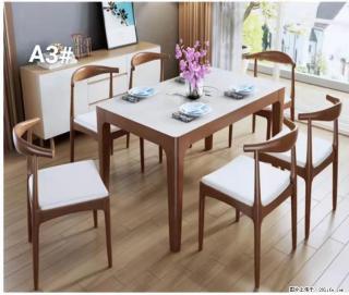 T08高级长方桌，胡桃色  1.35米带炉一桌四椅650元，现货11套。 - 西安28生活网 xa.28life.com